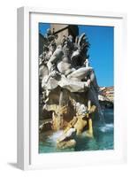 Personification of River Ganges, Detail from Fountain of Four Rivers-Gian Lorenzo Bernini-Framed Giclee Print