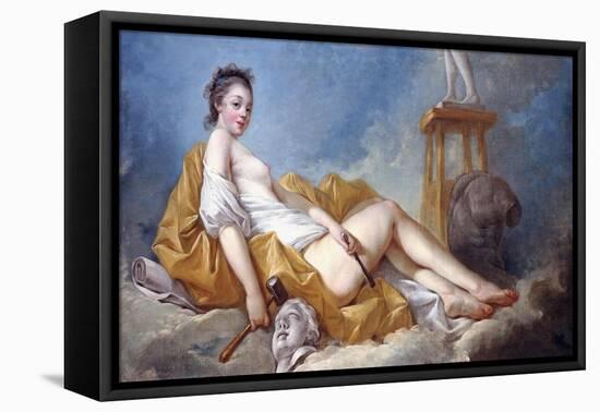 Personification of Sculpture-Jean-Honoré Fragonard-Framed Stretched Canvas