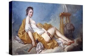 Personification of Sculpture-Jean-Honoré Fragonard-Stretched Canvas