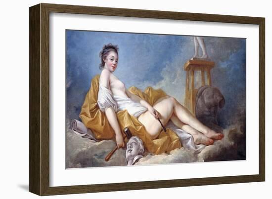 Personification of Sculpture-Jean-Honoré Fragonard-Framed Giclee Print