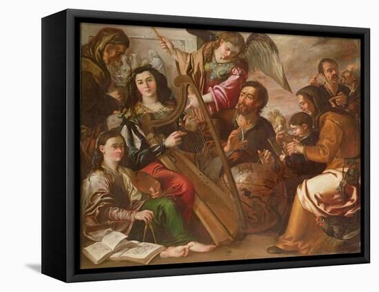 Personification of the Liberal Arts-Miguel March-Framed Stretched Canvas