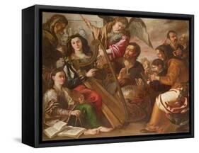 Personification of the Liberal Arts-Miguel March-Framed Stretched Canvas