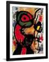 Personnage et Oiseau, c.1948-Joan Miro-Framed Art Print