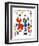 Personnage et Oiseaux-Joan Miro-Framed Art Print