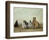 Personnages Sur la Plage-Eug?ne Boudin-Framed Giclee Print