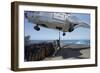 Personnel Attach a Cargo Hook to an SA-330J Puma Helicopter-null-Framed Photographic Print