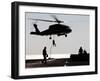 Personnel Fast-Rope out of an SH-60F Seahawk Helicopter-Stocktrek Images-Framed Premium Photographic Print