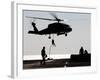 Personnel Fast-Rope out of an SH-60F Seahawk Helicopter-Stocktrek Images-Framed Photographic Print