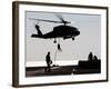 Personnel Fast-Rope out of an SH-60F Seahawk Helicopter-Stocktrek Images-Framed Photographic Print