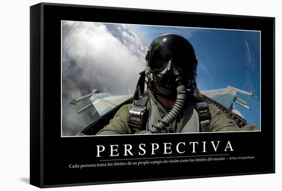 Perspectiva. Cita Inspiradora Y Póster Motivacional-null-Framed Stretched Canvas