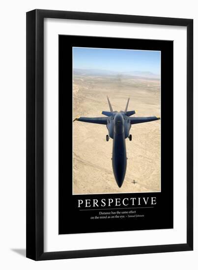 Perspective: Inspirational Quote and Motivational Poster-null-Framed Photographic Print