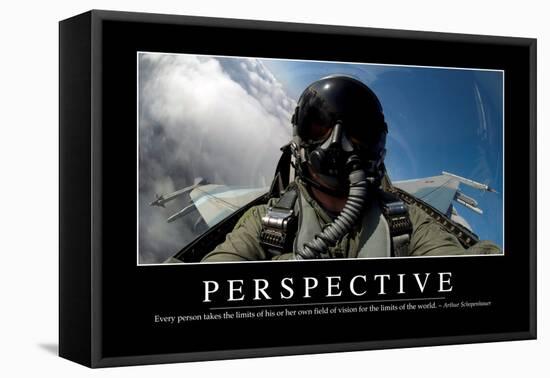 Perspective: Inspirational Quote and Motivational Poster-null-Framed Stretched Canvas