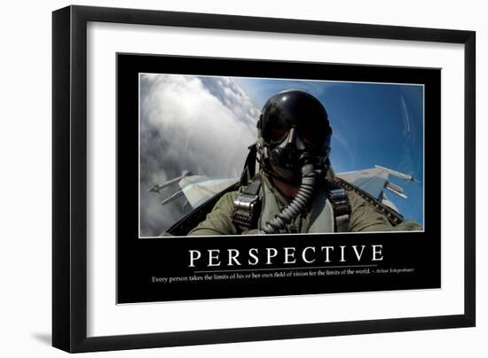 Perspective: Inspirational Quote and Motivational Poster-null-Framed Photographic Print