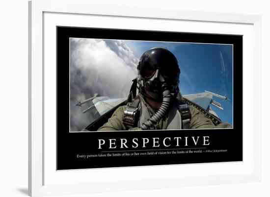 Perspective: Inspirational Quote and Motivational Poster-null-Framed Photographic Print