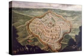 Perspective Map of Udine-Luca Carlevaris-Stretched Canvas