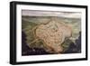 Perspective Map of Udine-Luca Carlevaris-Framed Giclee Print