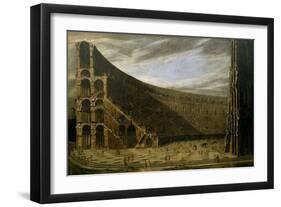 Perspective of a Roman Amphitheatre, ca. 1638-Viviano Codazzi-Framed Giclee Print