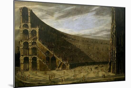 Perspective of a Roman Amphitheatre, ca. 1638-Viviano Codazzi-Mounted Giclee Print