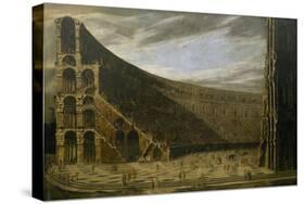 Perspective of a Roman Amphitheatre-Domenico Gargiulo-Stretched Canvas