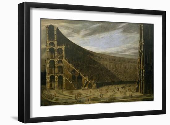 Perspective of a Roman Amphitheatre-Domenico Gargiulo-Framed Giclee Print