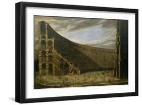 Perspective of a Roman Amphitheatre-Domenico Gargiulo-Framed Giclee Print