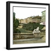 Perspective of the Charles Jean Street, Oslo (Former Christiania), Norway-Leon, Levy et Fils-Framed Premium Photographic Print