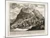 Perspective of the Second Eruption of Vesuvius, Published 1750-Francesco Spagnolo Perziado-Mounted Giclee Print