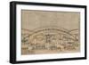 Perspective Picture of the Night Festival at Tenman Tenjin Shrine in Osaka-Utagawa Toyoharu-Framed Giclee Print