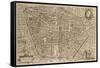 Perspective Plan of Bologna from Bononia Alma Studiorum Mater, 1575-null-Framed Stretched Canvas