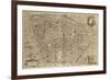 Perspective Plan of Bologna from Bononia Alma Studiorum Mater, 1575-null-Framed Giclee Print