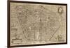 Perspective Plan of Bologna from Bononia Alma Studiorum Mater, 1575-null-Framed Giclee Print