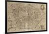 Perspective Plan of Bologna from Bononia Alma Studiorum Mater, 1575-null-Framed Giclee Print