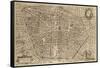 Perspective Plan of Bologna from Bononia Alma Studiorum Mater, 1575-null-Framed Stretched Canvas