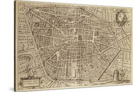 Perspective Plan of Bologna from Bononia Alma Studiorum Mater, 1575-null-Stretched Canvas