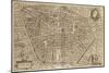 Perspective Plan of Bologna from Bononia Alma Studiorum Mater, 1575-null-Mounted Giclee Print