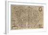 Perspective Plan of Bologna from Bononia Alma Studiorum Mater, 1575-null-Framed Giclee Print