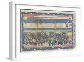 Perspective Print: Cloth Store of Owari-Cho-Sawa Sekkyo-Framed Giclee Print