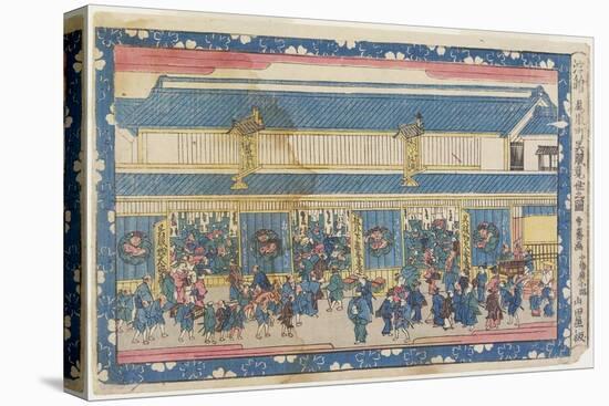 Perspective Print: Cloth Store of Owari-Cho-Sawa Sekkyo-Stretched Canvas