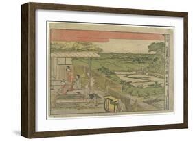 Perspective Print:Scene from Act 6 of the Fotry-Seven Ronin-Utagawa Toyokuni-Framed Giclee Print