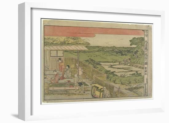 Perspective Print:Scene from Act 6 of the Fotry-Seven Ronin-Utagawa Toyokuni-Framed Giclee Print