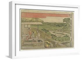 Perspective Print:Scene from Act 6 of the Fotry-Seven Ronin-Utagawa Toyokuni-Framed Giclee Print