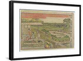 Perspective Print:Scene from Act 6 of the Fotry-Seven Ronin-Utagawa Toyokuni-Framed Giclee Print