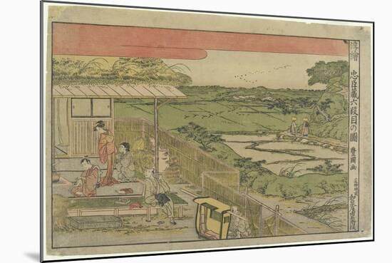 Perspective Print:Scene from Act 6 of the Fotry-Seven Ronin-Utagawa Toyokuni-Mounted Giclee Print
