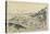 Perspective Print:Whale Catching at Kumano Sea-Shoreu, Late 18th Century-Utagawa Toyoharu-Stretched Canvas