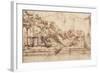 Perspective Study For the Background of the Adoration of the Magi-Leonardo da Vinci-Framed Giclee Print