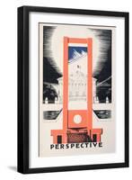 Perspective, the Guillotine Facing the National Assembly, Parlons Francais by Paul Iribe-Paul Iribe-Framed Giclee Print