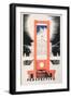 Perspective, the Guillotine Facing the National Assembly, Parlons Francais by Paul Iribe-Paul Iribe-Framed Giclee Print