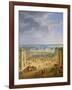 Perspective View from the Chateau of Versailles of the Place D'Armes and the Stables, 1688-Jean-Baptiste Martin-Framed Giclee Print