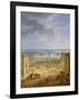 Perspective View from the Chateau of Versailles of the Place D'Armes and the Stables, 1688-Jean-Baptiste Martin-Framed Giclee Print