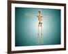 Perspective View of Human Skeletal System-null-Framed Art Print